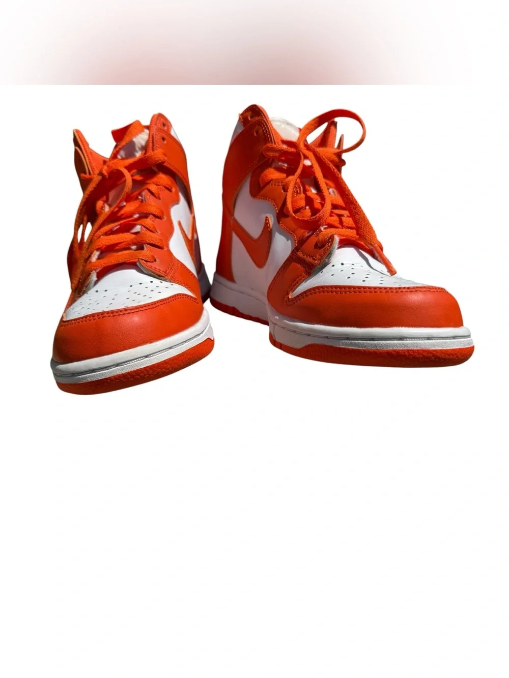 Nike Dunk High Syracuse Women’s 7.5 Orange White Leather Sneakers 6Y Retro